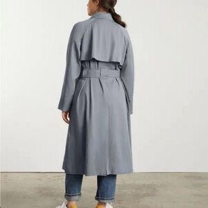 Everlane The Gathered Grey Trench
